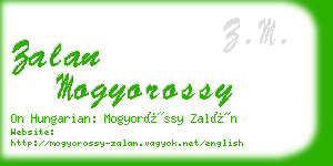 zalan mogyorossy business card